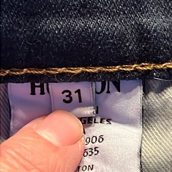 Hudson Tilda mid rise Cigarette Jean dark wash whiskering fading Size 31 - Picture 12 of 14